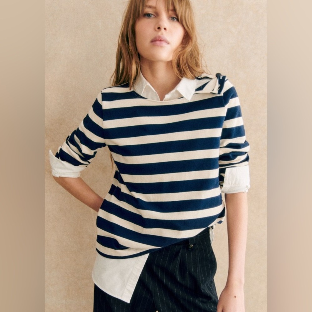 Sézane Colette Marinière Maxi Stripes